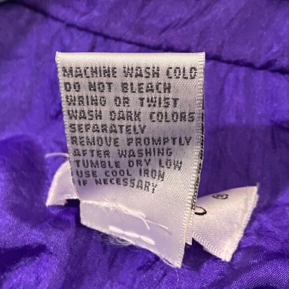 Vintage Bocoo Windbreaker Womens M Purple Teal Athleisure Athletic Activewear - Picture 4 of 6